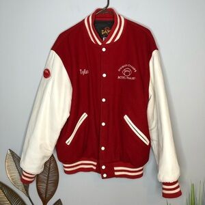 RARE ☀️GAME Sportswear Moon Varsity Wool Blend Jacket